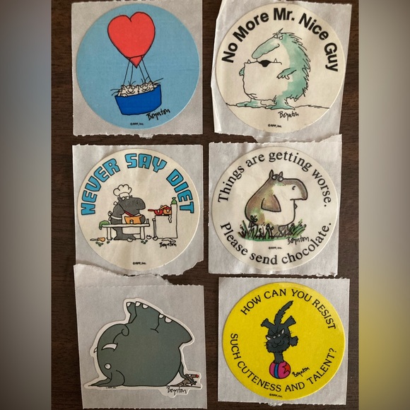 Vintage 80’s Sandra Boynton stickers - Picture 1 of 2